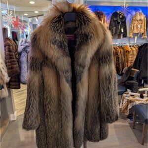 Luxurious fox Fur Coat